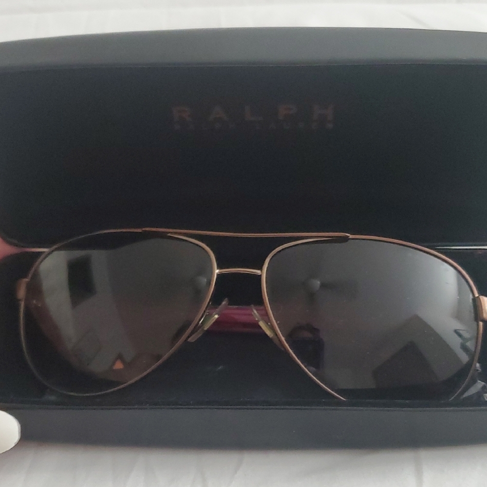 Ralph Lauren Men's Sunglasses - Gold Frame with Black Lenses